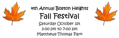 Boston Heights Fall Festival